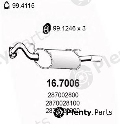  ASSO part 16.7006 (167006) End Silencer