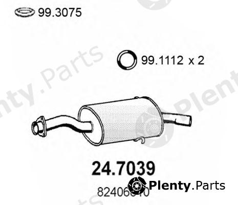  ASSO part 24.7039 (247039) End Silencer