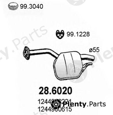  ASSO part 28.6020 (286020) Middle Silencer