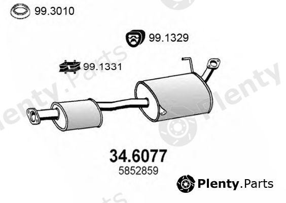  ASSO part 34.6077 (346077) Middle Silencer