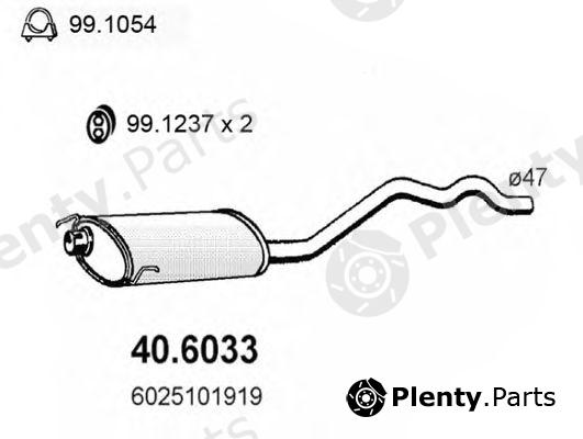  ASSO part 40.6033 (406033) Middle Silencer