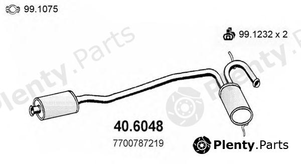  ASSO part 40.6048 (406048) Middle Silencer