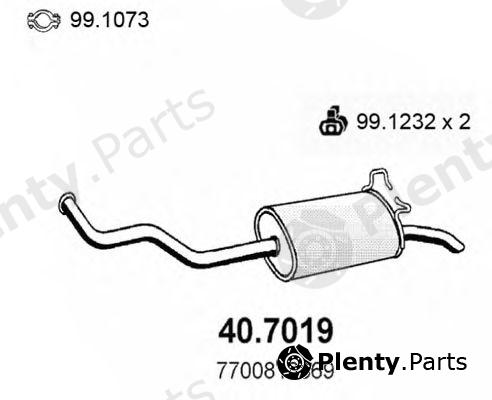  ASSO part 40.7019 (407019) End Silencer