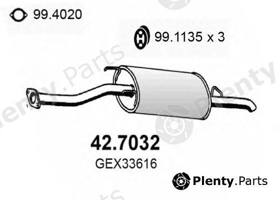  ASSO part 42.7032 (427032) End Silencer