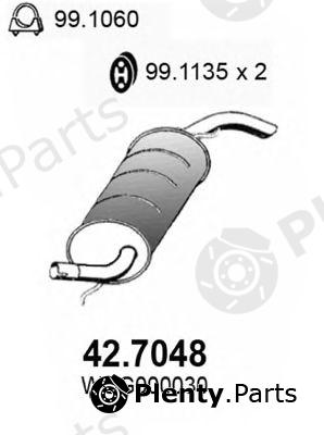  ASSO part 42.7048 (427048) End Silencer