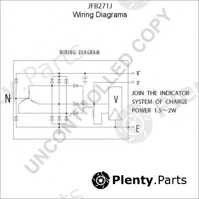  PRESTOLITE ELECTRIC part JFB271J Alternator