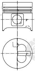  KOLBENSCHMIDT part 99877610 Piston