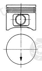  KOLBENSCHMIDT part 93754613 Piston