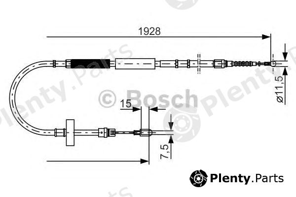  BOSCH part 1987477922 Cable, parking brake