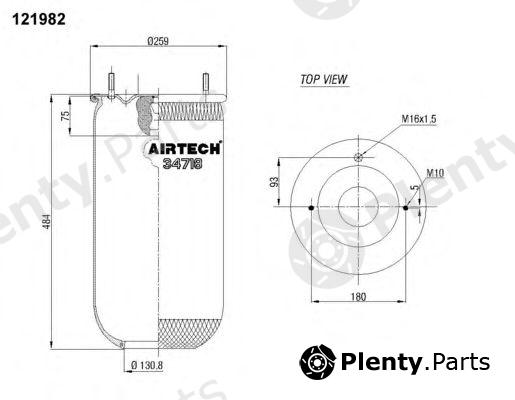  AIRTECH part 34718P Boot, air suspension