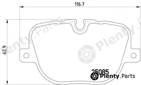 TEXTAR part 2508501 Brake Pad Set, disc brake