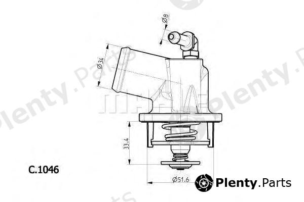  BEHR THERMOT-TRONIK part TI5492D Thermostat, coolant