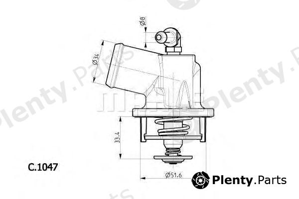  BEHR THERMOT-TRONIK part TI5592D Thermostat, coolant