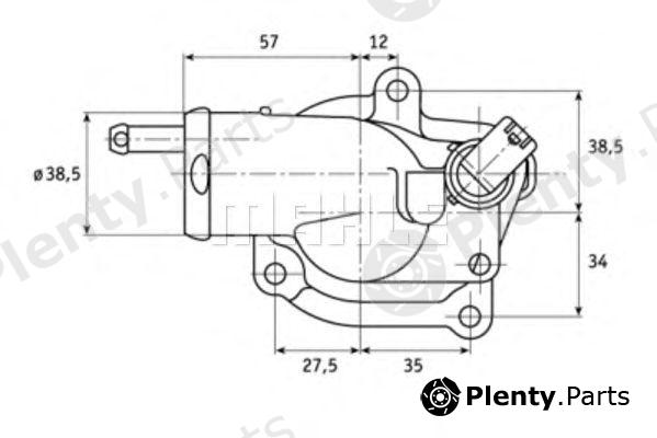  BEHR THERMOT-TRONIK part TH1087 Thermostat, coolant