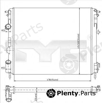  TYC part 728-0010 (7280010) Radiator, engine cooling