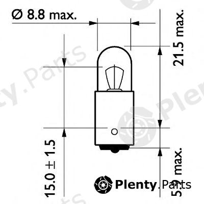 PHILIPS part 13929MLCP Bulb, park-/position light