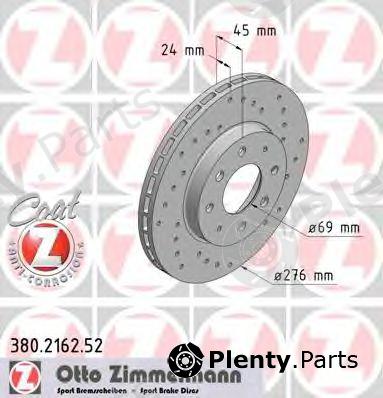  ZIMMERMANN part 380216252 Brake Disc