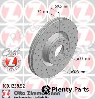 ZIMMERMANN part 100123852 Brake Disc