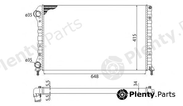  MAGNETI MARELLI part 350213178003 Radiator, engine cooling