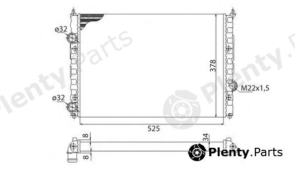  MAGNETI MARELLI part 350213808003 Radiator, engine cooling