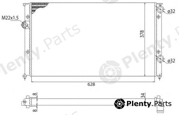  MAGNETI MARELLI part 350213810003 Radiator, engine cooling