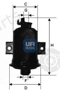  UFI part 31.685.00 (3168500) Fuel filter