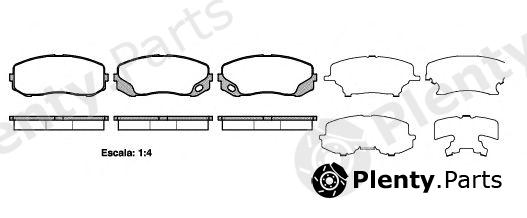  REMSA part 1405.00 (140500) Brake Pad Set, disc brake