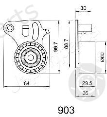  JAPANPARTS part BE-903 (BE903) Tensioner, timing belt