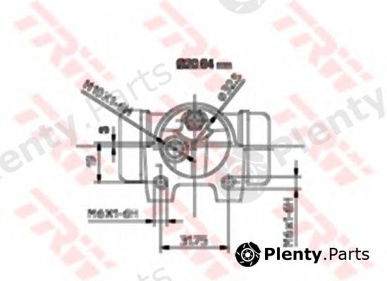 TRW part BWF119 Wheel Brake Cylinder