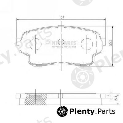 NIPPARTS part J3608027 Brake Pad Set, disc brake