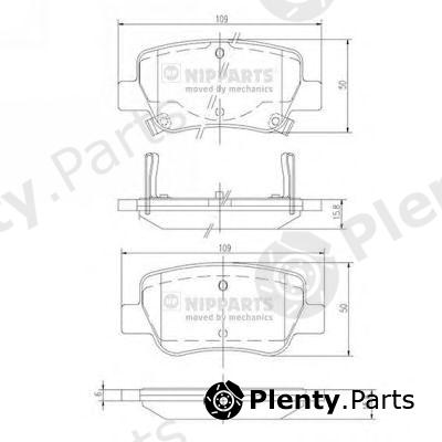 NIPPARTS part N3612042 Brake Pad Set, disc brake