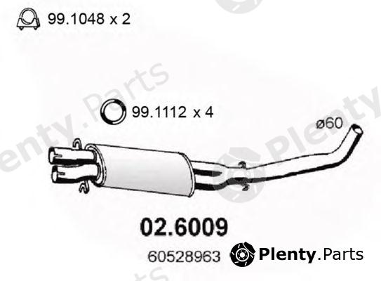  ASSO part 02.6009 (026009) Middle Silencer