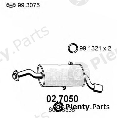  ASSO part 02.7050 (027050) End Silencer