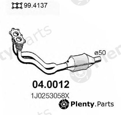  ASSO part 04.0012 (040012) Catalytic Converter