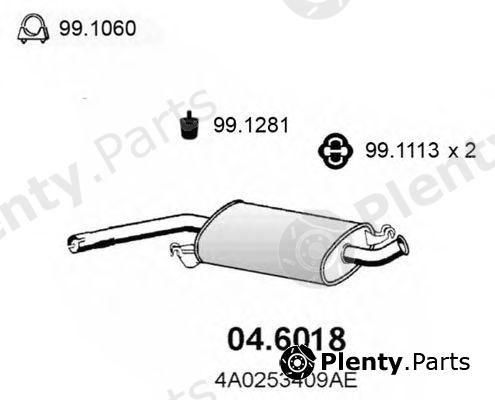  ASSO part 04.6018 (046018) Middle Silencer