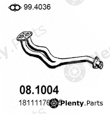  ASSO part 08.1004 (081004) Exhaust Pipe