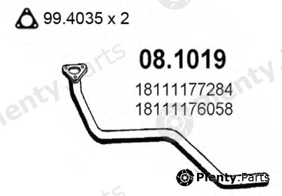  ASSO part 08.1019 (081019) Exhaust Pipe