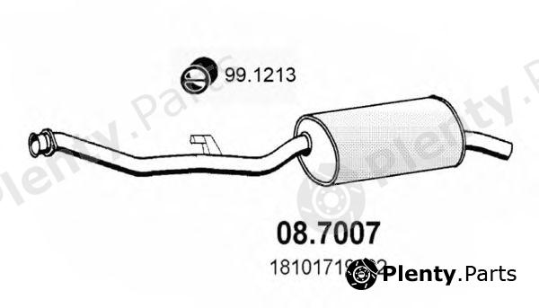  ASSO part 08.7007 (087007) End Silencer