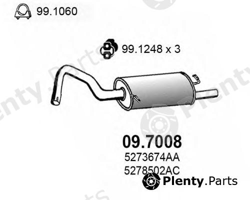  ASSO part 09.7008 (097008) End Silencer