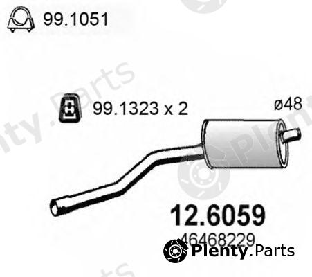  ASSO part 12.6059 (126059) Middle Silencer