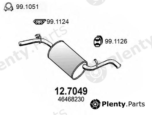  ASSO part 12.7049 (127049) End Silencer