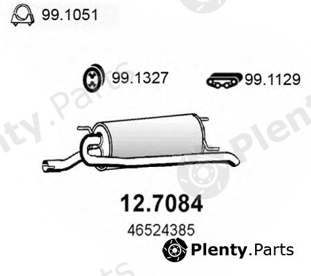  ASSO part 12.7084 (127084) End Silencer