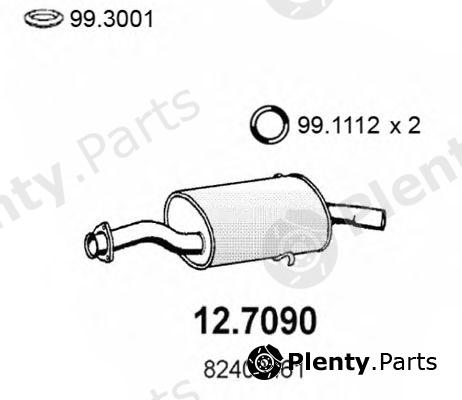  ASSO part 12.7090 (127090) End Silencer