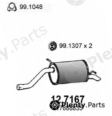  ASSO part 12.7167 (127167) End Silencer