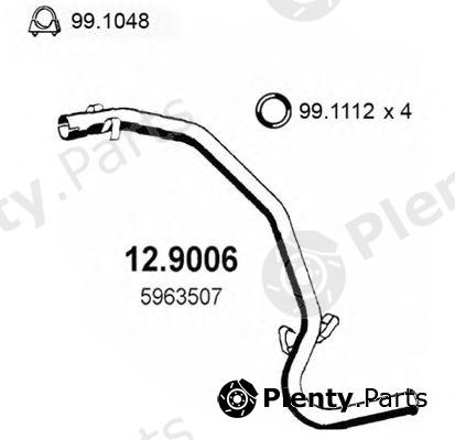 ASSO part 12.9006 (129006) Exhaust Pipe