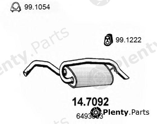  ASSO part 14.7092 (147092) End Silencer