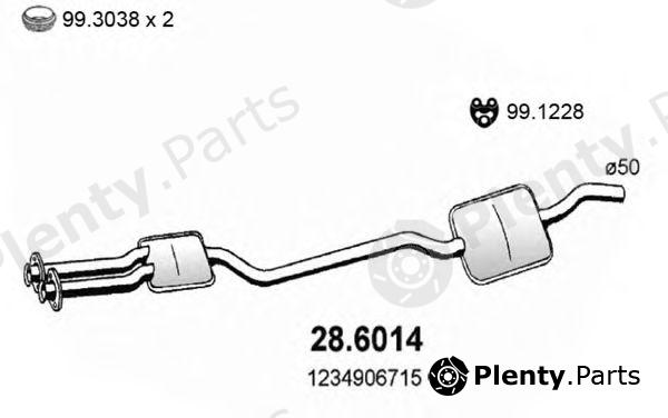  ASSO part 28.6014 (286014) Middle Silencer