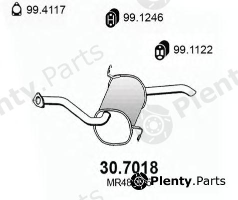  ASSO part 30.7018 (307018) End Silencer