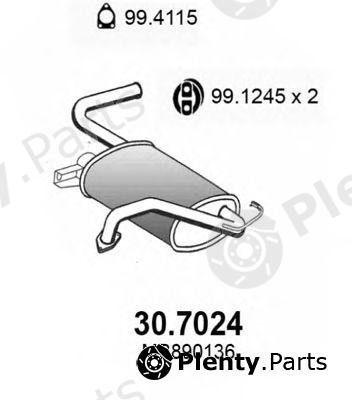  ASSO part 30.7024 (307024) End Silencer