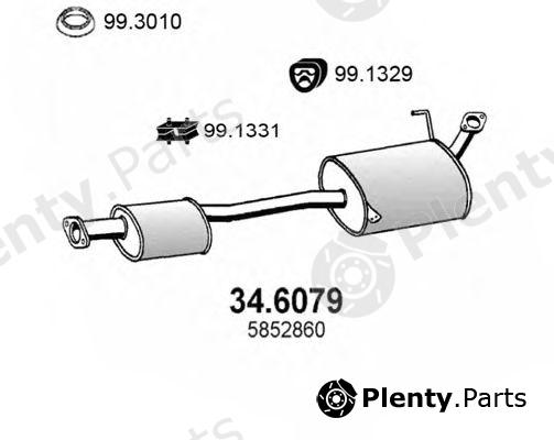  ASSO part 34.6079 (346079) Middle Silencer